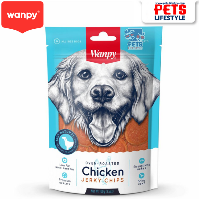 Wanpy Chicken Jerky Chips – 100 gm