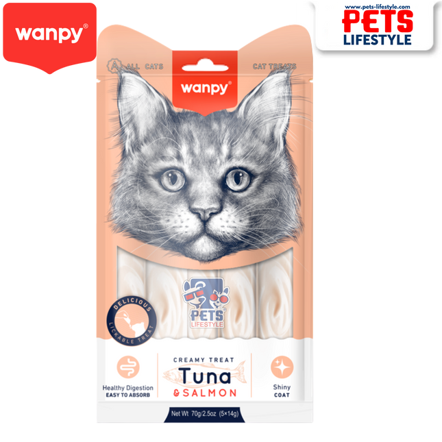 Wanpy Creamy Treat – Tuna & Salmon (70g)