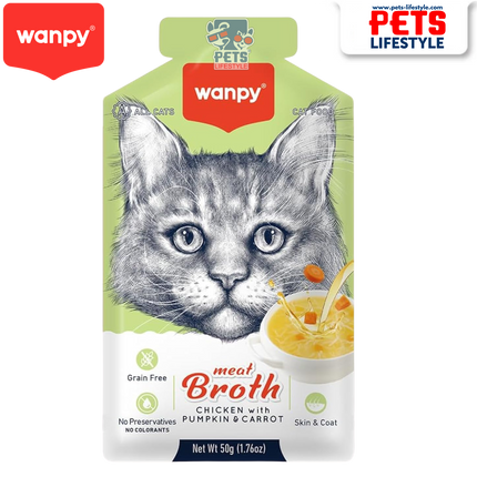 Wanpy Meat Broth – Chicken with Pumpkin & Carrot (50g)