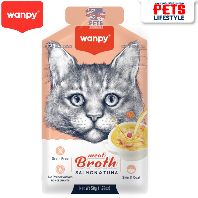 Wanpy Meat Broth – Salmon & Tuna (50g)