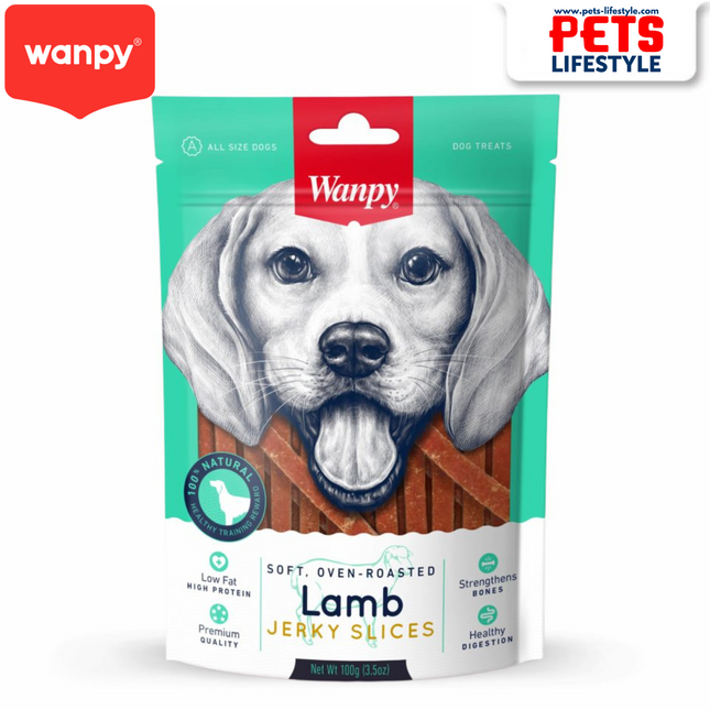 Wanpy Soft Lamb Jerky Slices – 100 gm