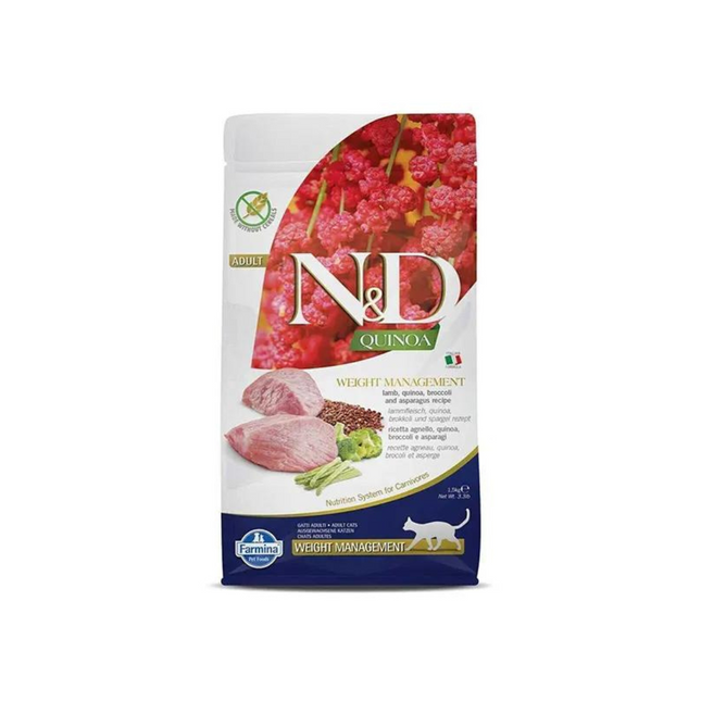 Farmina N&D Quinoa Weight Management Lamb Adult Dry Cat Food