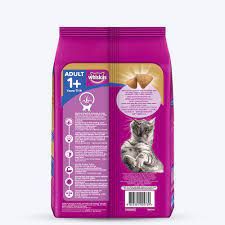 Whiskas Dry Cat Food for Adult Cats (1+ Years), For Healthy Skin & Coat