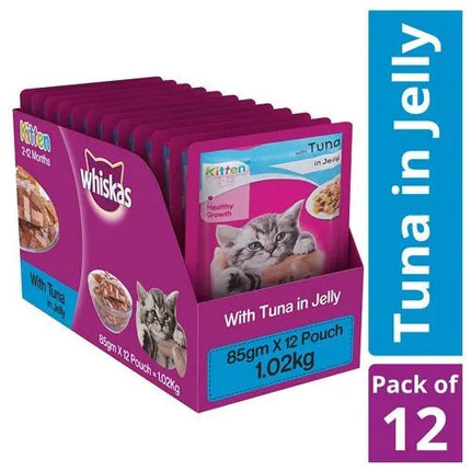 Whiskas Tuna in Jelly Wet Kitten (2-12 months) Food – 85gm