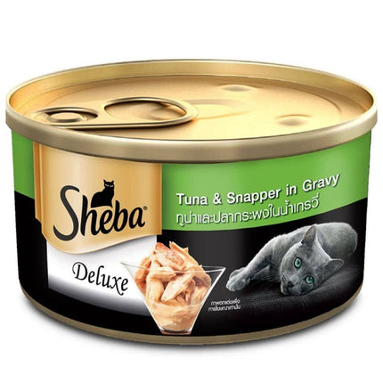 Sheba Complete Nutrition Tuna White Meat & Snapper In Gravy Cat Wet Food- 85gm