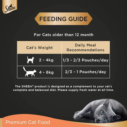 Sheba Chicken With Tuna In Gravy Rich Premium Adult Fine Cat Wet Food- 70gm