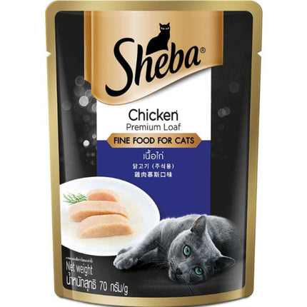 Sheba Chicken Loaf Rich Premium Adult Fine Cat Wet Food- 70gm