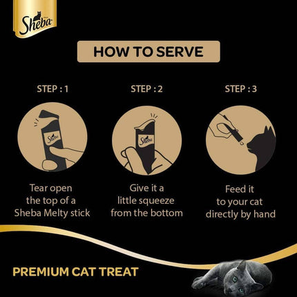 Sheba Chicken & Chicken Whitefish Sasami Selection Melty Premium Cat Treats- 48gm