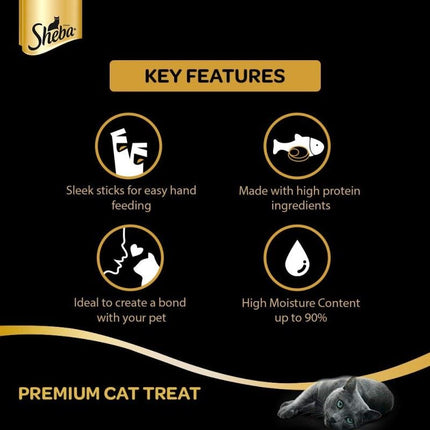 Sheba Chicken & Chicken Whitefish Sasami Selection Melty Premium Cat Treats- 48gm