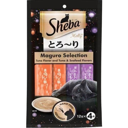 Sheba Tuna & Tuna Seafood Maguro Selection Melty Premium Cat Treats- 48gm