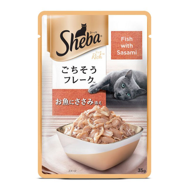 Sheba Fish with Sasami Premium Cat Wet Food- 35gm