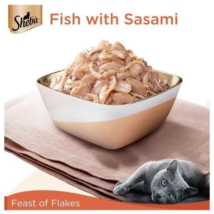 Sheba Fish with Sasami Premium Cat Wet Food- 35gm