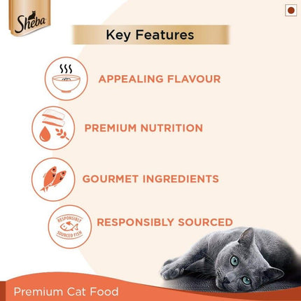 Sheba Fish with Sasami Premium Cat Wet Food- 35gm