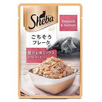 Sheba Skipjack & Salmon Fish Mix Cat Wet Food- 35gm