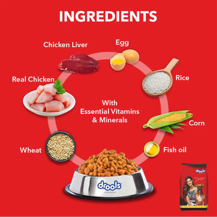 Drools Chicken and Egg Adult Dog Dry Food