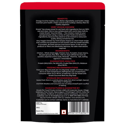 Drools Gourmet Bites Sanjeev Kapoor Recipe Very Veggie Chicken Adult Dog Wet Food