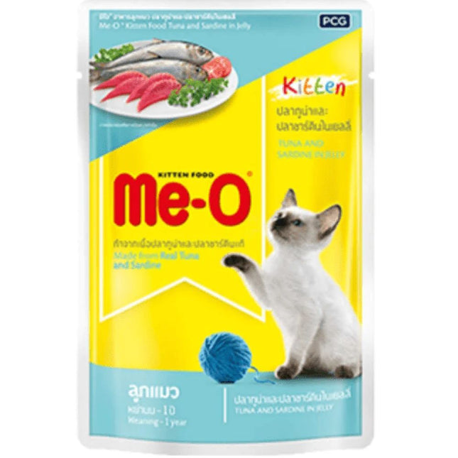 Me O Tuna & Sardine in Jelly Kitten Wet Food