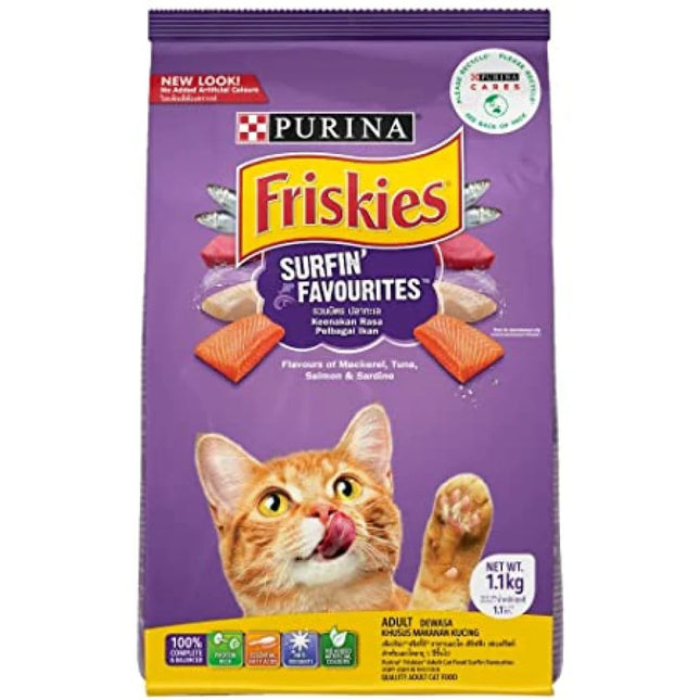 Purina Friskies Surfin Favourites Adult Dry Cat Food