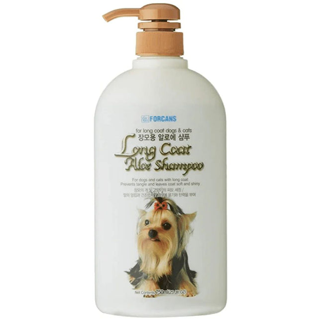 Forcans Long Coat Aloe Shampoo for Dogs