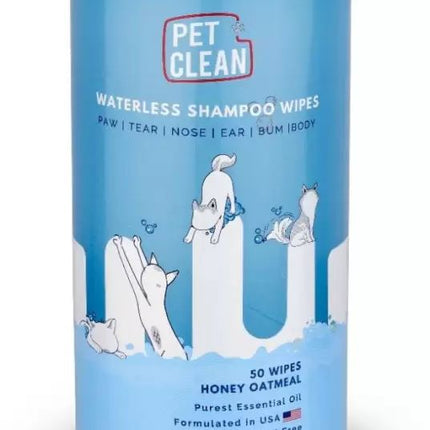 CORE CLEAN Waterless Shampoo Foaming Bath Wipes for Pets Clean Your Pets Body, Face & Paws Pet Ear Eye Wipes