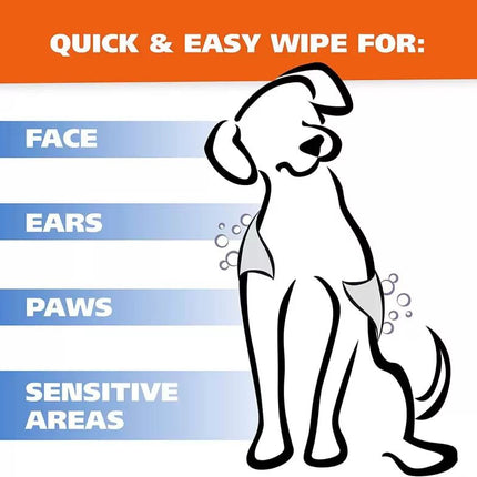 CORE CLEAN Pet Tushie Wipes for Dogs, Cats, Puppies & Kittens Pet Ear Eye Wipes  (Pack of 50)