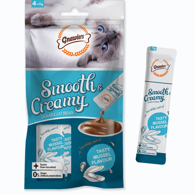 Gnawlers Smooth Creamy Mussel (4X15g)