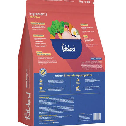 Fabled Dry Dog Food - Well Begun Starter for all breed puppies (Upto 3 months)