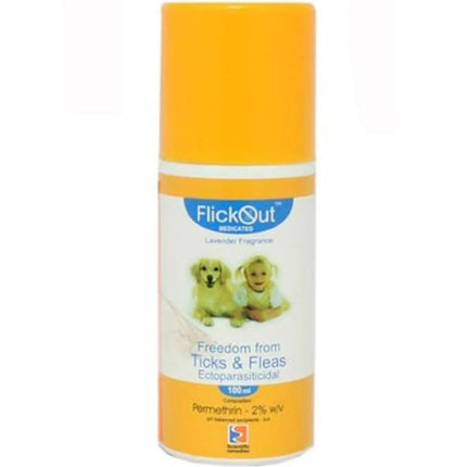 Scientific Remedies FlickOut Medicated Flea and Tick Spray, 200ml