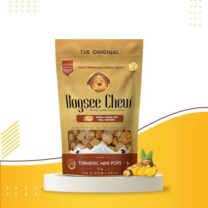 Dogsee Turmeric Mini Pops: Mini bite-sized Dog Training Treats-70 gm