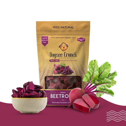 Dogsee Crunch Beetroot: Freeze-Dried Beet Dog Treats