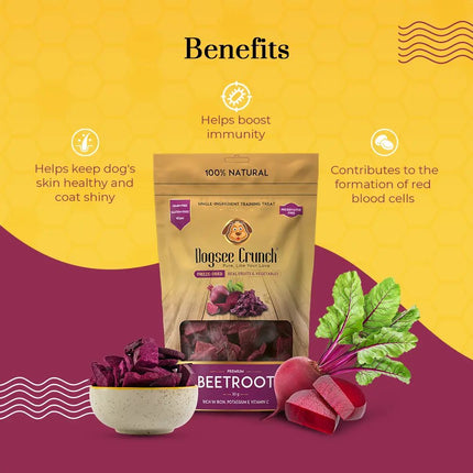 Dogsee Crunch Beetroot: Freeze-Dried Beet Dog Treats