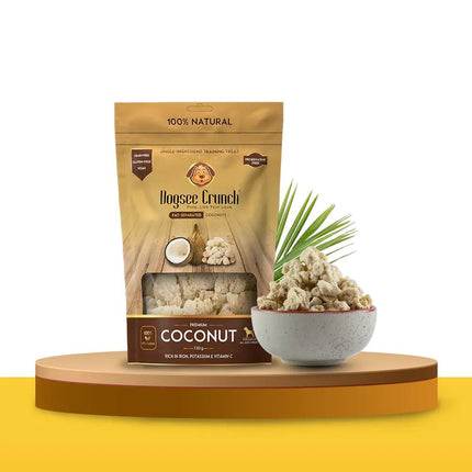 Dogsee Crunch Coconut: Fat-Separated Coconut Dog Treats