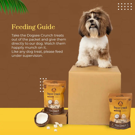 Dogsee Crunch Coconut: Fat-Separated Coconut Dog Treats