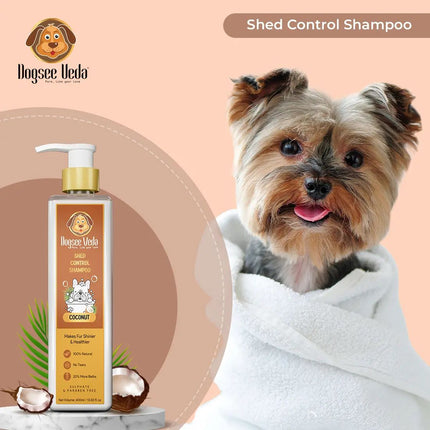 Dogsee Veda Coconut: Shed Control Dog Shampoo