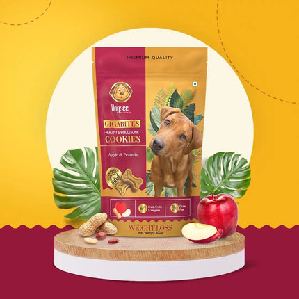 Dogsee Gigabites - Apple and Peanut Cookies for Dogs