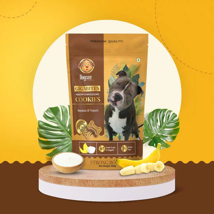 Dogsee Gigabites - Banana Yogurt Cookies for Dogs
