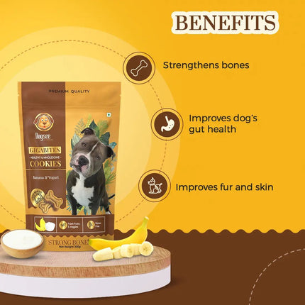Dogsee Gigabites - Banana Yogurt Cookies for Dogs