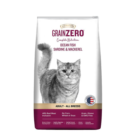 Signature Grain Zero Adult Cat Food - 7 kg Ocean Fish Sardine & Mackerel