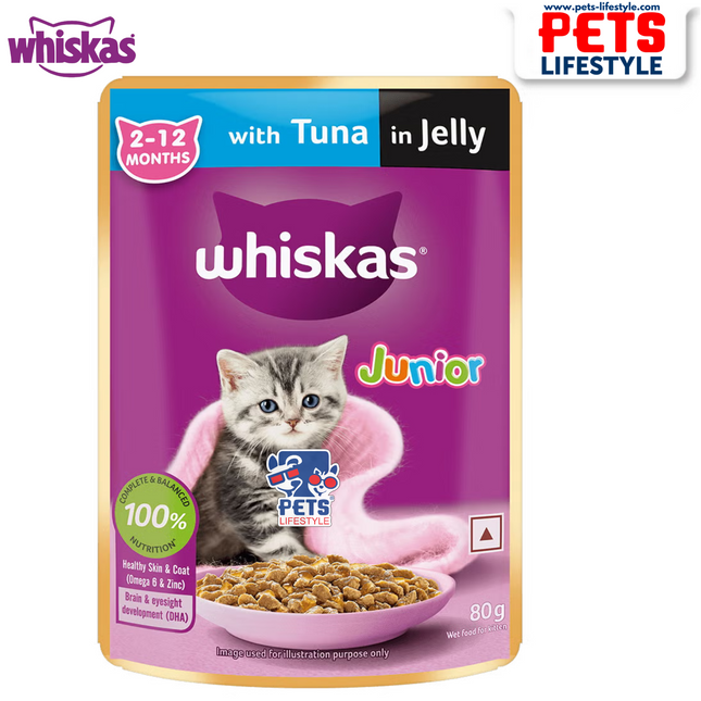 Whiskas Tuna in Jelly Wet Kitten Food - 85 g packs