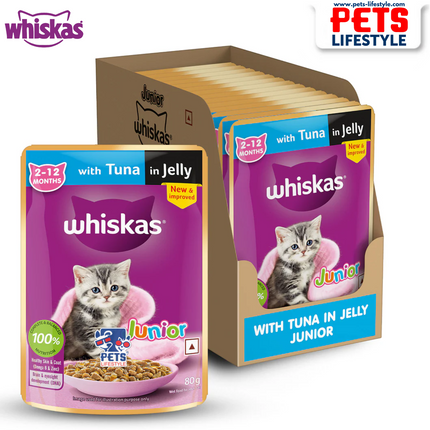 Whiskas Tuna in Jelly Wet Kitten Food - 85 g packs