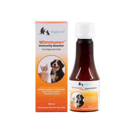 Wiggles Wimmuno+ Immunity Booster Probiotics Syrup Supplement for Dogs and Cats