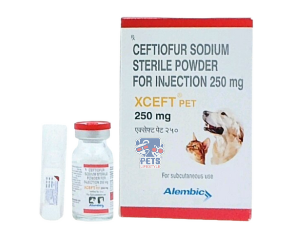 Alembic XCEFT 250MG INJECTION ,Exclusive Veterinary Antibiotic (Ceftio