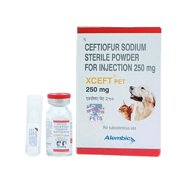 Alembic XCEFT 250MG INJECTION ,Exclusive Veterinary Antibiotic (Ceftiofur Sodium)