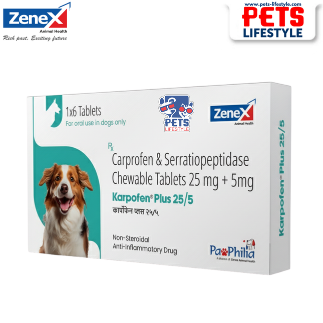 Zenex Karpofen® Plus Chewable Tablets (25/5mg)