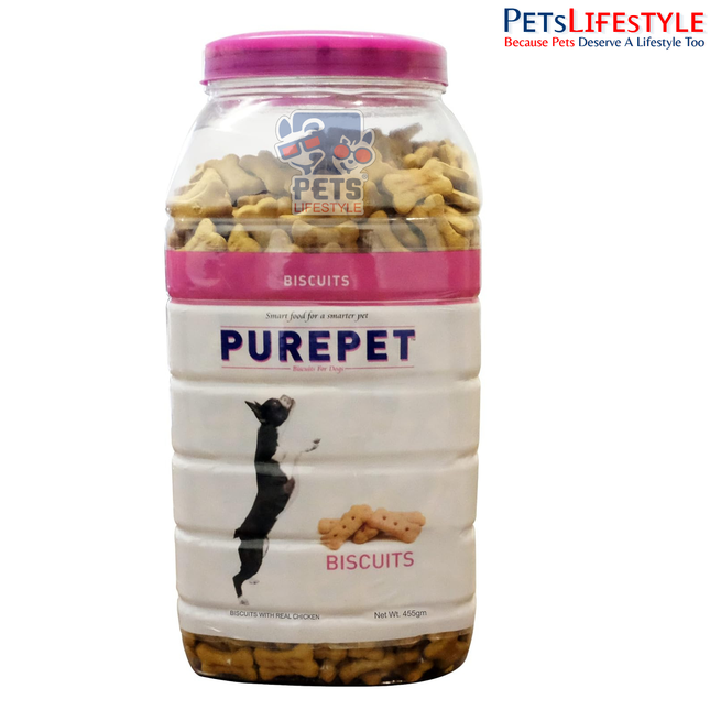Purepet Chicken Flavour Real Mutton Biscuit Dog Treats 455 g