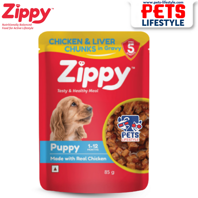 Zippy Chicken & Liver Chunks in Gravy For Puppy