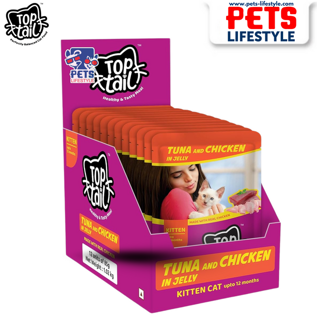 TOP tail Tuna & Chicken in Jelly – Adult Cat (+1 Year)