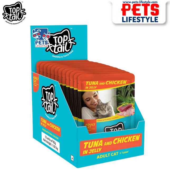 Tuna & Chicken in Jelly – Adult Cat Food (+1 Year)