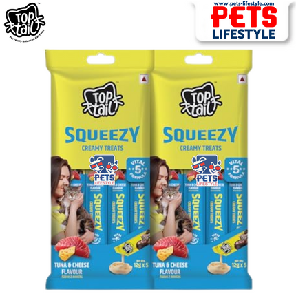 Top Tail Squeezy Creamy Treats – Tuna & Cheese.