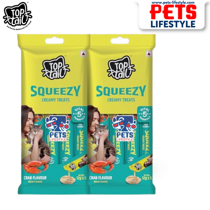 Top Tail Squeezy Creamy Treats – Crab